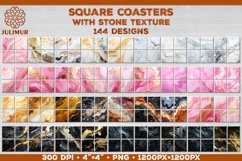 Stone Texture Square Coasters Bundle | Coasters Sublimation Product Image 1