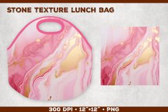 Stone Texture Lunch Bag Sublimation Design. Lunch Bag Design Product Image 1