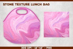 Stone Texture Lunch Bag Sublimation Design. Lunch Bag Design Product Image 1