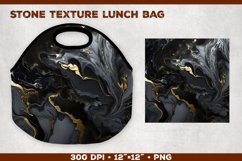 Stone Texture Lunch Bag Sublimation Design. Lunch Bag Design Product Image 1