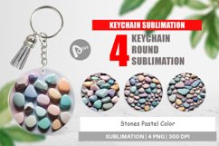 Keychain Stones Pastel Color Product Image 1