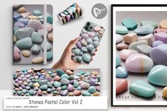 Digital Paper Stones Pastel Color Product Image 1