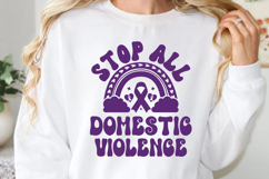 Stop all domestic violence SVG, Stop Domestic Product Image 1