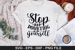 Stop Doubting Yourself SVG - Mental Health Design Product Image 1