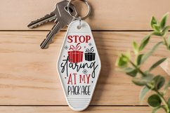 Stop Staring At SVG , Christmas Motel Keychain SVG Design Product Image 2