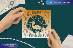 Stork Birthday Papercut Product Image 1
