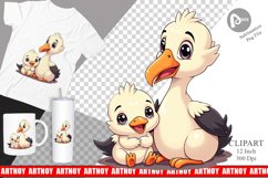 Stork Mother&#039;s Day Clipart Product Image 1