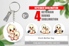Keychain Stork Mother&#039;s Day Product Image 1