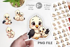 Stork Mother's Day Sticker Product Image 1