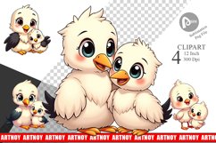 Stork Mother&#039;s Day Clipart Product Image 1