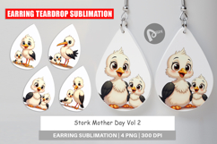 Earring Stork Mother&#039;s Day Product Image 1