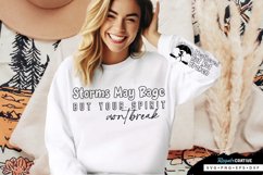 Storms May Rage Sleeve SVG, Motivational SVG Design Product Image 2