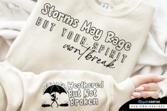 Storms May Rage Sleeve SVG, Motivational SVG Design Product Image 3