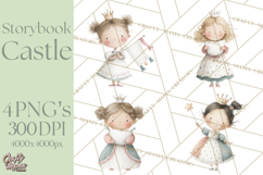 Baby Dragon Clipart, Princess Clipart, Knight Clipart Product Image 1