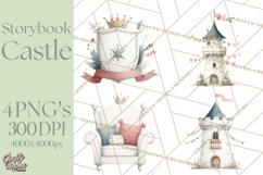 Baby Dragon Clipart, Princess Clipart, Knight Clipart Product Image 1