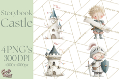Baby Dragon Clipart, Princess Clipart, Knight Clipart Product Image 1