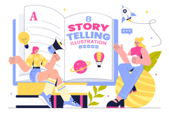 8 Creative Storytelling Process Illustration Product Image 1
