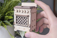 Stove Doll furniture - Laser Cut File, SVG Kitchen miniature Product Image 7