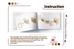 Stove Doll furniture - Laser Cut File, SVG Kitchen miniature Product Image 15