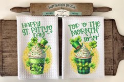 St Patricks Day Latte | Kitchen Towel Sublimation Designs Product Image 1