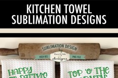 St Patricks Day Latte | Kitchen Towel Sublimation Designs Product Image 4