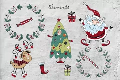 New Year and Christmas doodles SVG PNG Product Image 3
