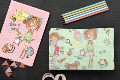 Bask to school. Girl 4. Png Svg Eps Product Image 2