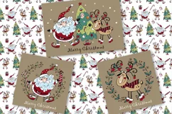 New Year and Christmas doodles SVG PNG Product Image 4