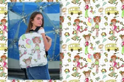 Bask to school. Girl 6. Png Svg Eps Product Image 2