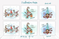Christmas Gnomes 3 tumbler sublimation design 20 oz skinny Product Image 2