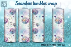 Breath of spring Seamless Tumbler Sublimation, 20 oz PNG Product Image 1