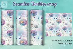 Breath of spring Seamless Tumbler Sublimation, 20 oz PNG Product Image 2
