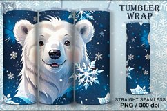 4 Christmas Seamless Tumbler Wrap 20 oz Product Image 3