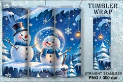 4 Christmas Seamless Tumbler Wrap 20 oz Product Image 5