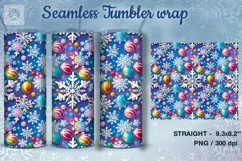 Frozen Candy Seamless Tumbler Sublimation, 20 oz PNG Product Image 2