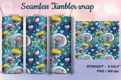 Breath of spring Seamless Tumbler Sublimation, 20 oz PNG Product Image 2