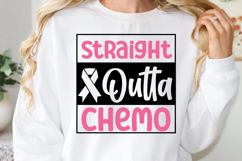Straight outta chemo SVG, Cancer Awareness SVG Product Image 1
