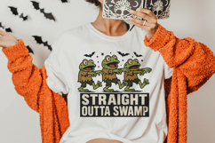 Retro Halloween Frog PNG, Sublimation Design. Product Image 3