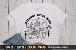 Straight Outta Weed - Weed SVG Design Product Image 1