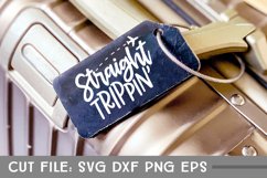 Straight Trippin', Travel SVG, Hand Lettered Cut File Product Image 3