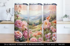 Rose Garden Tumbler Sublimation Bundle - 6 Designs Product Image 2