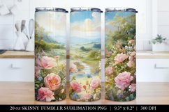 Rose Garden Tumbler Sublimation Bundle - 6 Designs Product Image 5