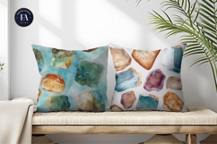 Gemstones with Surreal Bread Texture Digital Paper Product Image 2