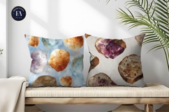 Gemstones with Surreal Bread Texture Digital Paper Product Image 2