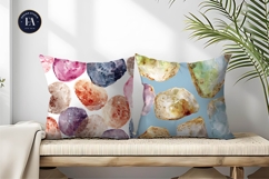 Gemstones Blended with Bread-Like Surfaces Digital Paper Product Image 2