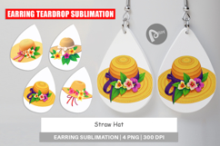 Earring Straw Hat Product Image 1