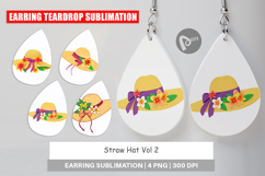 Earring Straw Hat Product Image 1