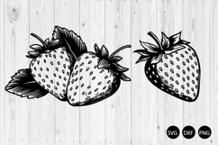 Strawberries SVG, Strawberry SVG, Fruit SVG Product Image 1