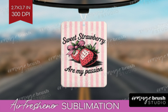 Strawberry Vintage Fruit Air Freshener PNG Summer PNG Product Image 1