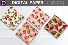 Strawberry Digital Paper Product Image 1